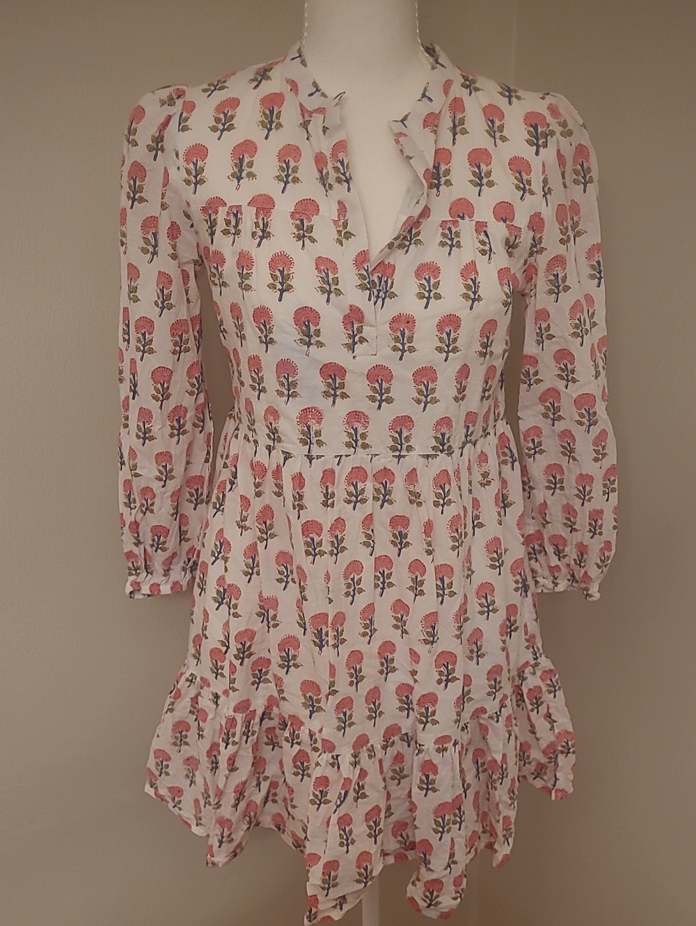 Madison Mathews Folly Mini Longsleeve Dress. XS